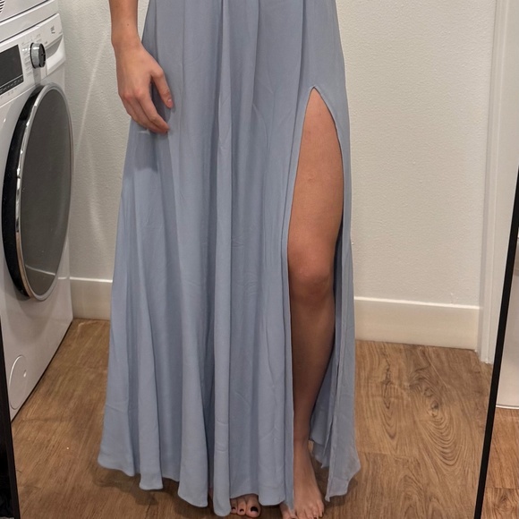 Reformation Andee Dress in Mineral Blue - Picture 5 of 7